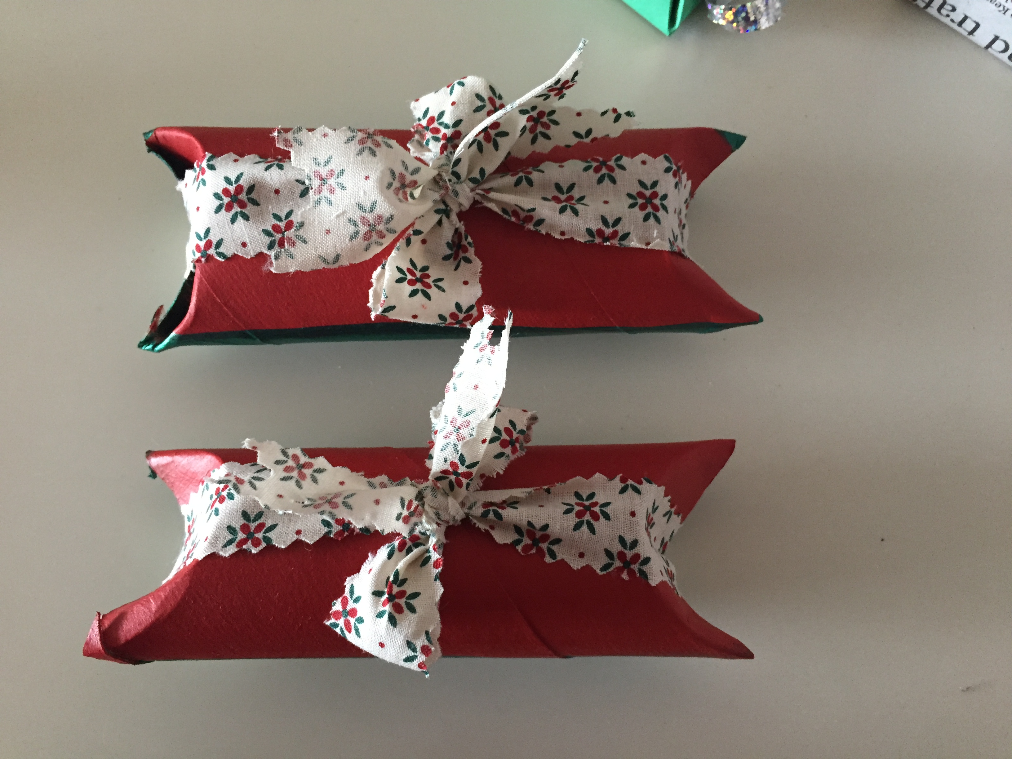 Wrapping your small gift with paper towel roll is a good way to recycle it.