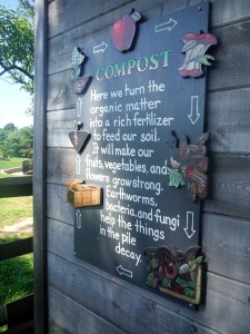 Stoddert Elementary School garden compost