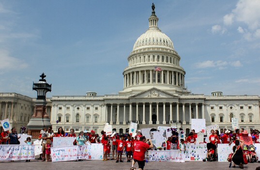 Moms Clean Air Force Play-In 2014 capitol front