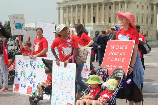 Moms turn out in force to call for action on climate