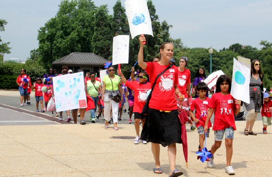 Climate action play-in during EPA hearings on Clean Power Plan