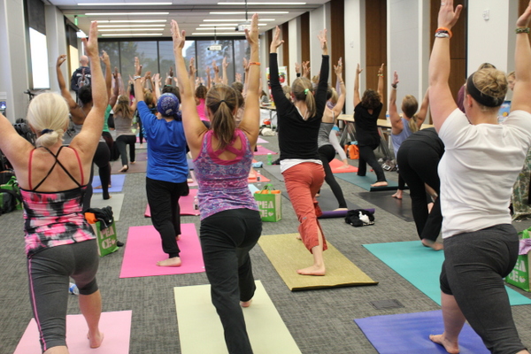 National Kids Yoga Conference closing yoga with Eddie Stern