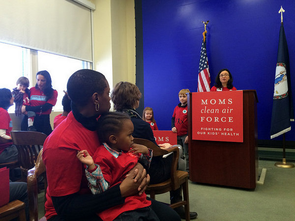 Moms Clean Air Force MamaSummitVA - MCAF photo Jessica Claire Haney press conference 2