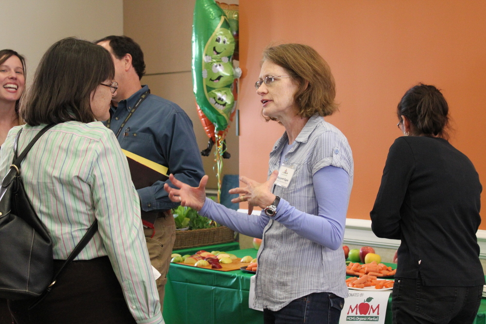 2015 Growing Green Schools in Arlington - participants in conversation