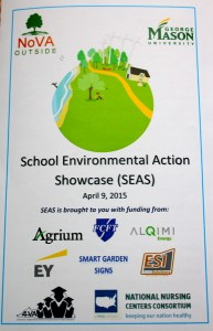 2015 NoVA Outside School Environmental Action Showcase program cover