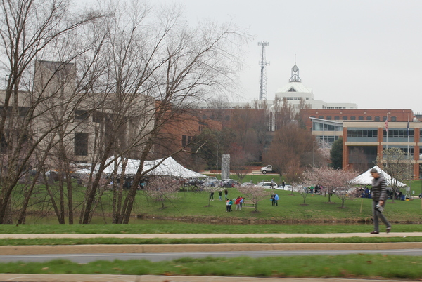 NoVA Outside School Environmental Action Showcase tents