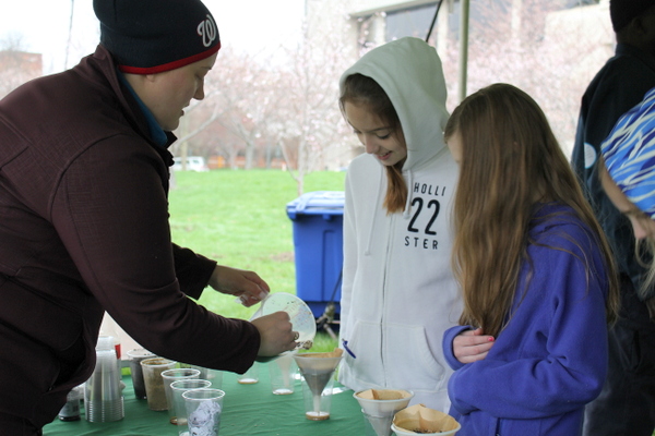 NoVA Outside School Environmental Action Showcase water filtration