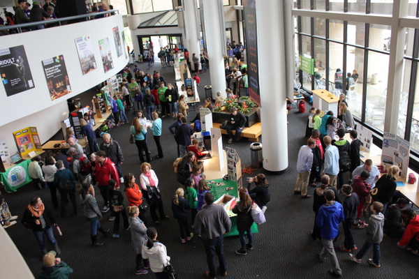 School Environmental Action Showcase 2015 crowd from above