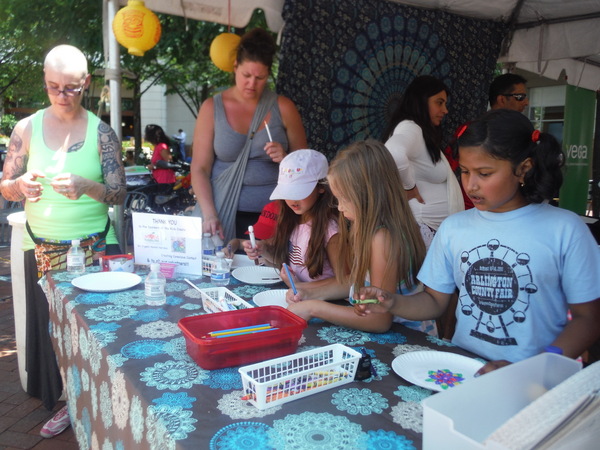 Love Your Body Day 2015 - kids making mandalas