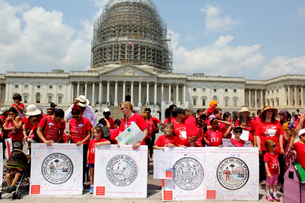 Moms Clean Air Force Play-In for Climate Action 2015 Capitol