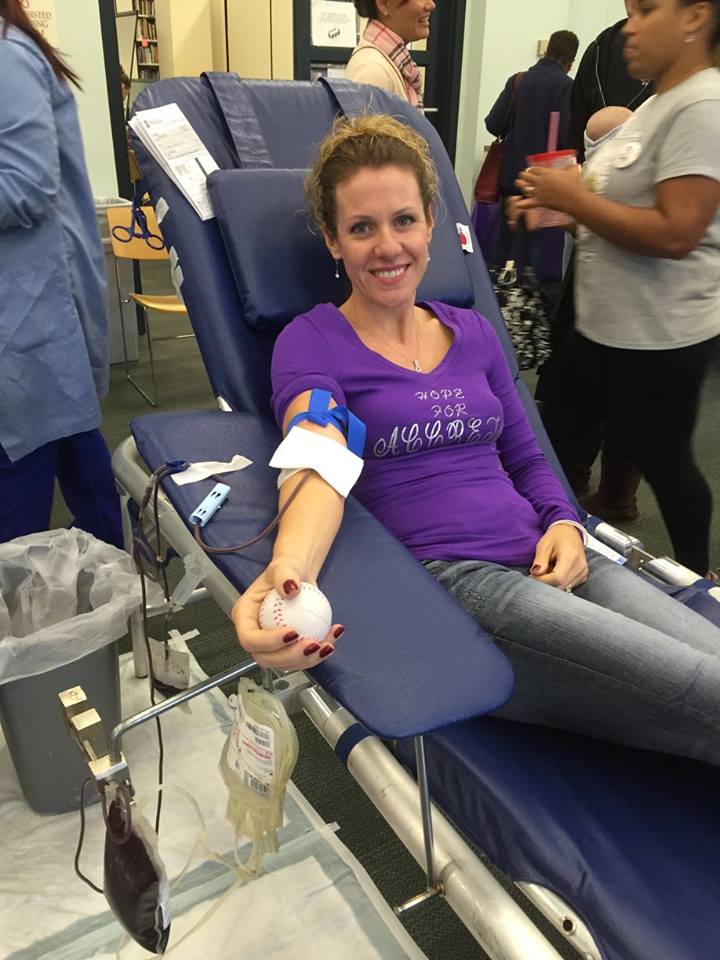 A placenta accreta survivor makes a blood donation