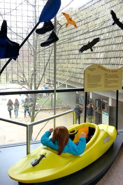 great falls climb in a kayak visitor center