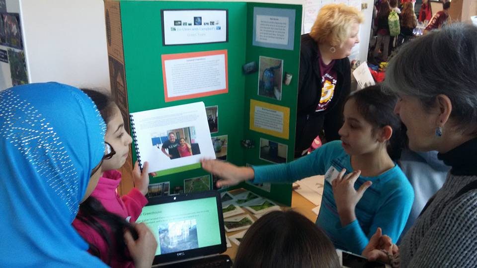 Campbell Elementary table display SEAS 2016