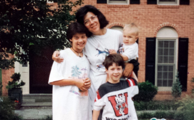 Jenifer and her children, 1995