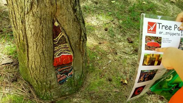 Annmarie Sculpture Garden found art in trees 2