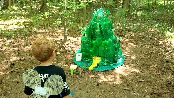 Annmarie Sculpture Garden recycled Emerald City fairy house