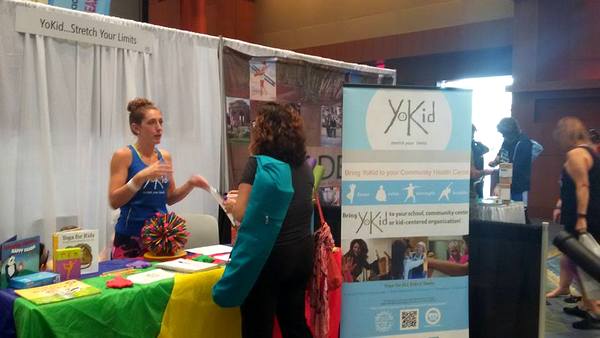 YoKid Yoga at DC Yoga Expo 2016 exhibit table