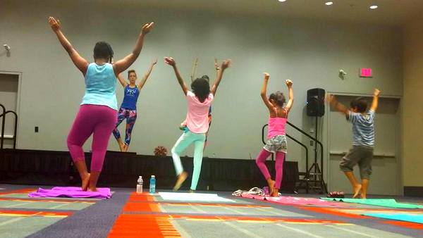 YoKid Yoga at DC Yoga Expo 2016 tree pose