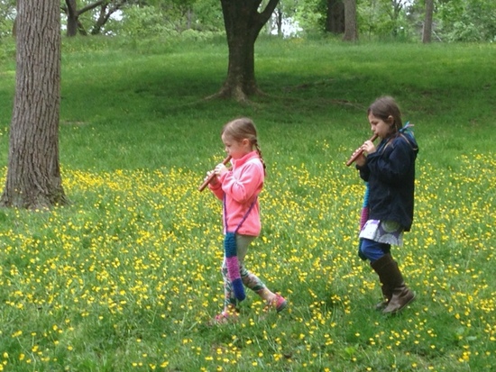 Potomac Crescent Waldorf School nature walk with music